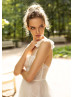 Beaded Ivory Sparkly Lace Wedding Dress